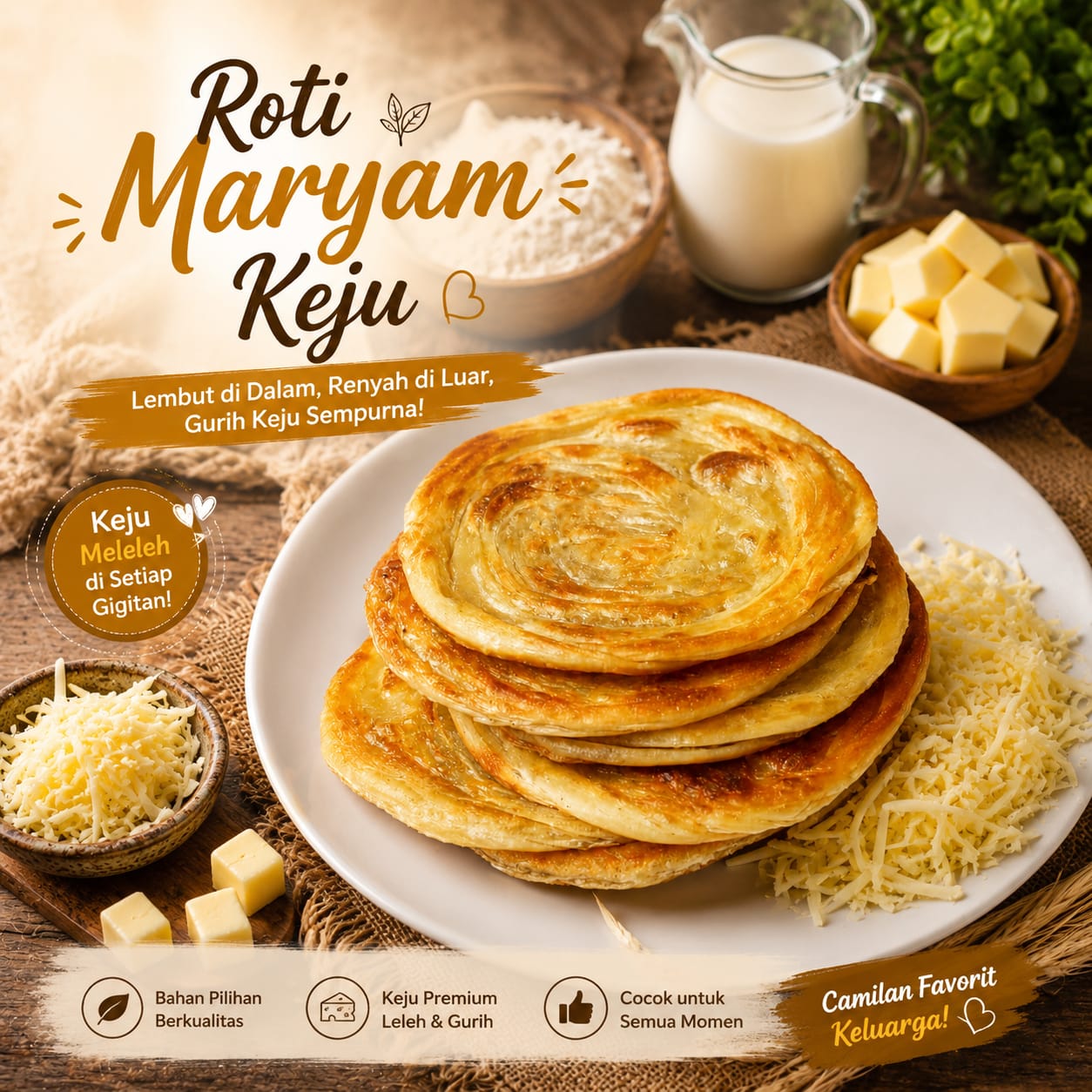 Roti Maryam Keju